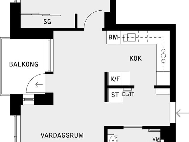 Bostadsrätt till salu i Nytorp, Täby