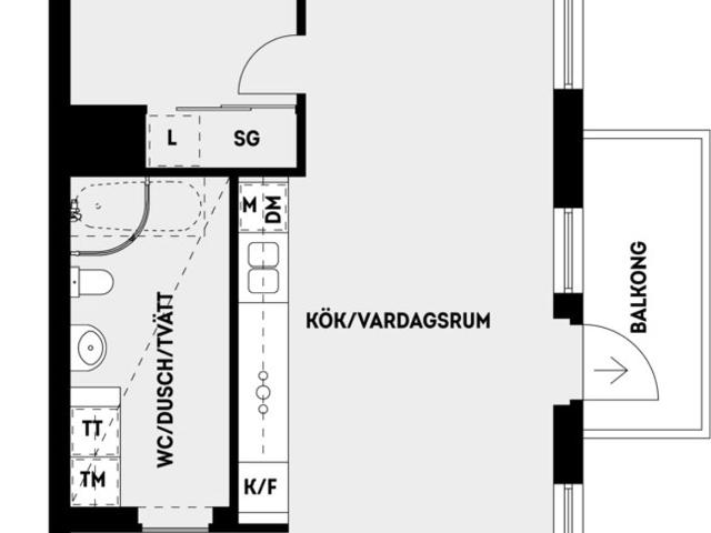 Bostadsrätt till salu i Täby park, Täby