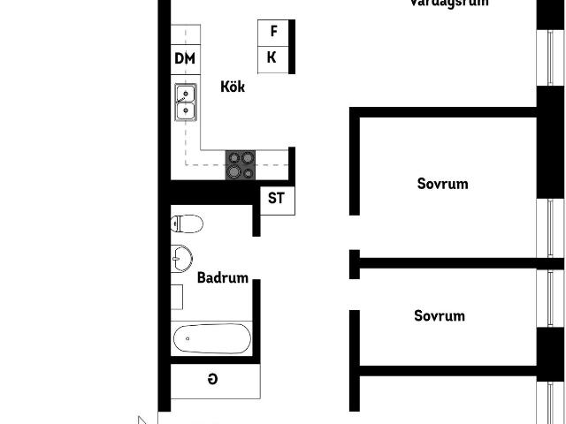 Bostadsrätt till salu i Tullinge, Stockholm