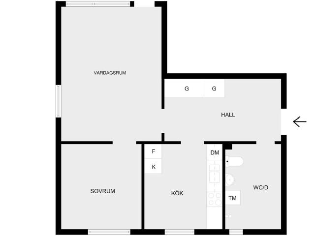 Bostadsrätt till salu i Upplands Väsby, Stockholm