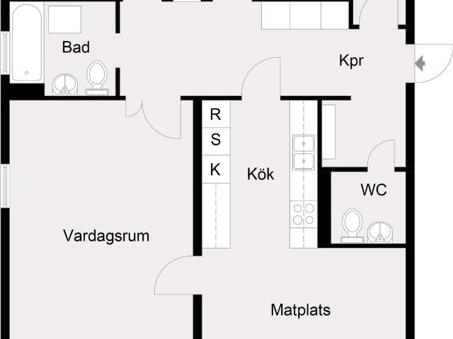 Bostadsrätt till salu i Upplands Väsby, Stockholm