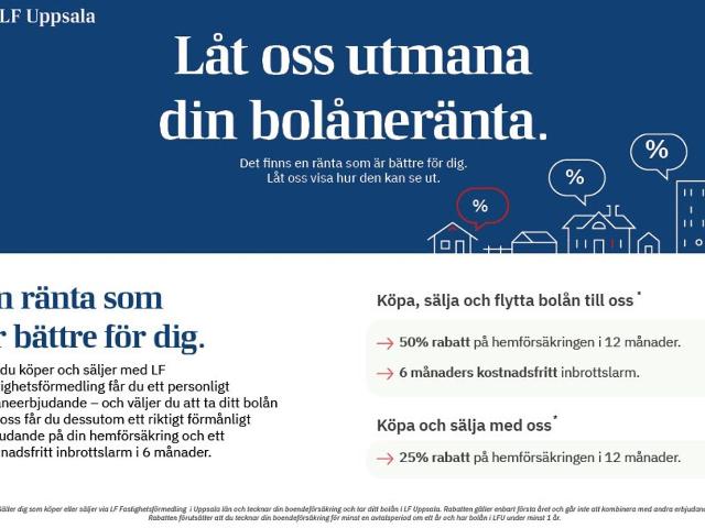Bostadsrätt till salu i Uppsala