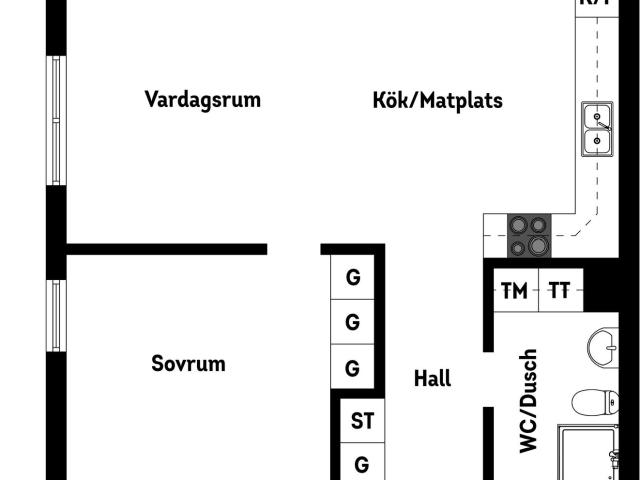 Bostadsrätt till salu i Segersjö, Tumba