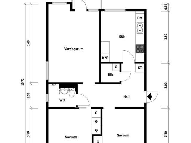 Bostadsrätt till salu i Mariero, Vänersborg