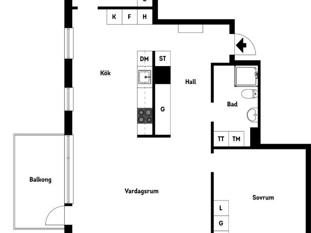 Bostadsrätt till salu i Växjö, Kronoberg
