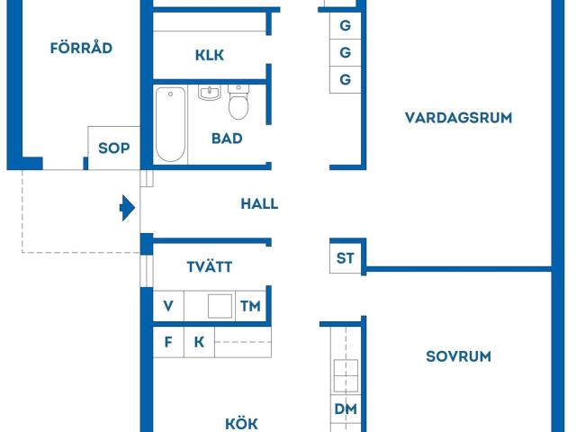 Bostadsrätt till salu i Mellangården, Vetlanda