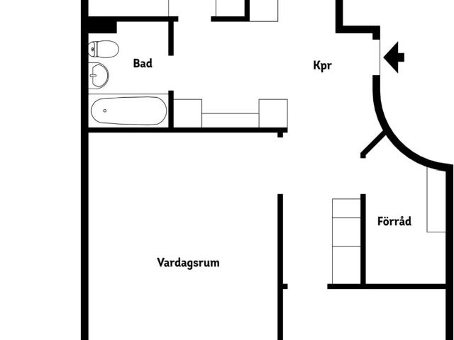 Bostadsrätt till salu i Bingeby, Visby