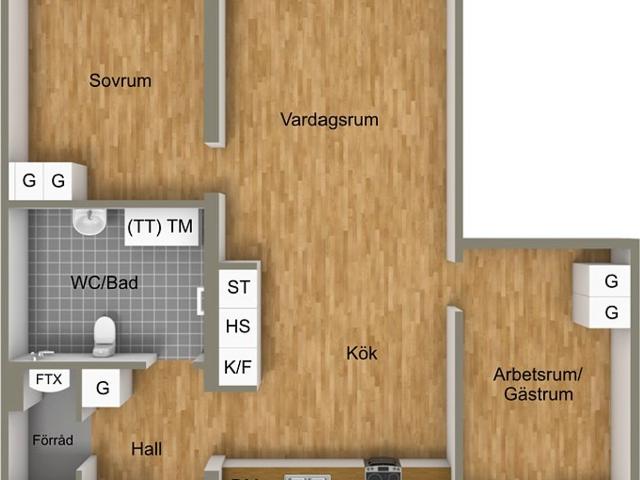 Bostadsrätt till salu i Visby, Gotland