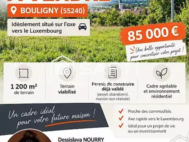 Terrain vente à Bouligny, Meuse