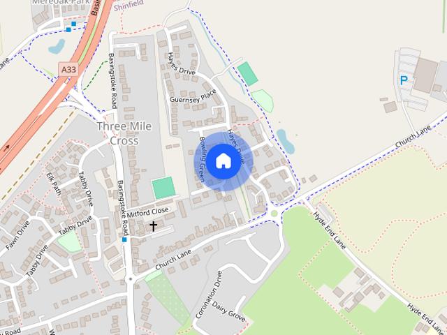 House for rent in Shinfield, Three Mile Cross