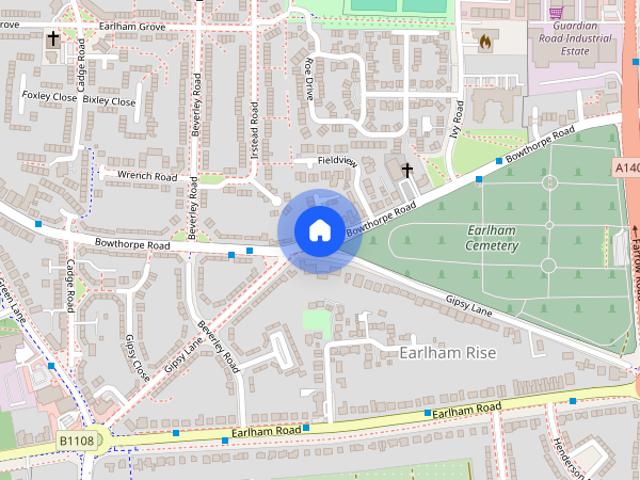 House for rent in Earlham Rise, East Bank