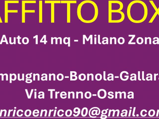 Box in affitto a Municipio 8 di Milano, Milano