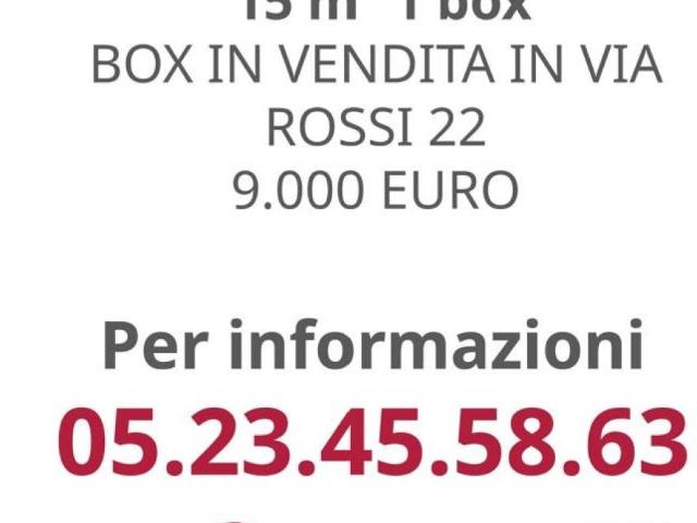 Box in vendita a Piacenza, Reggio Emilia