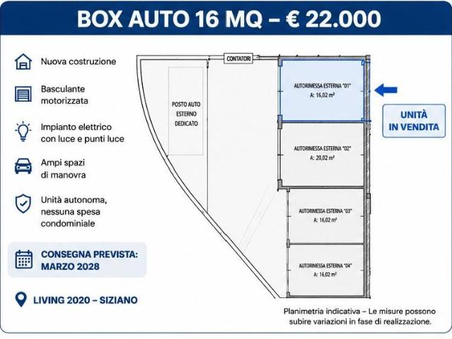 Box in vendita a Siziano, Lombardia
