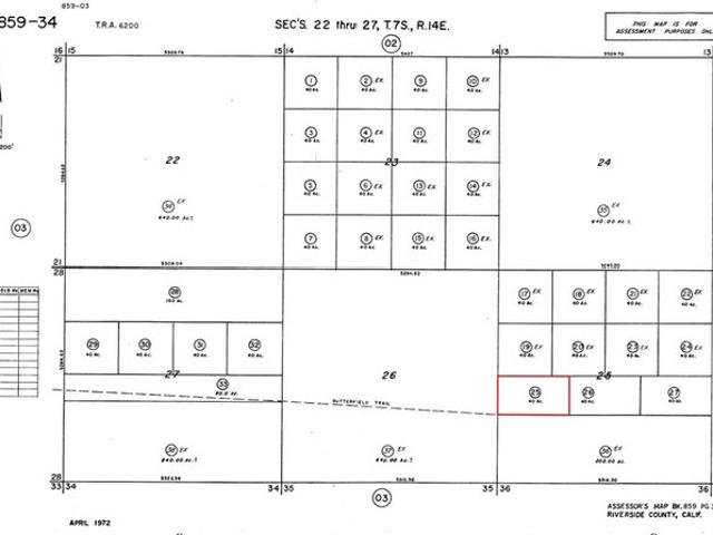Land for sale in Desert Center, California