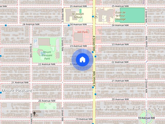 Townhouse for rent in Mount Pleasant, Calgary