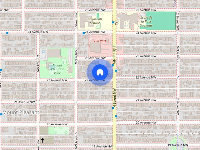 Townhouse for rent in Mount Pleasant, Calgary