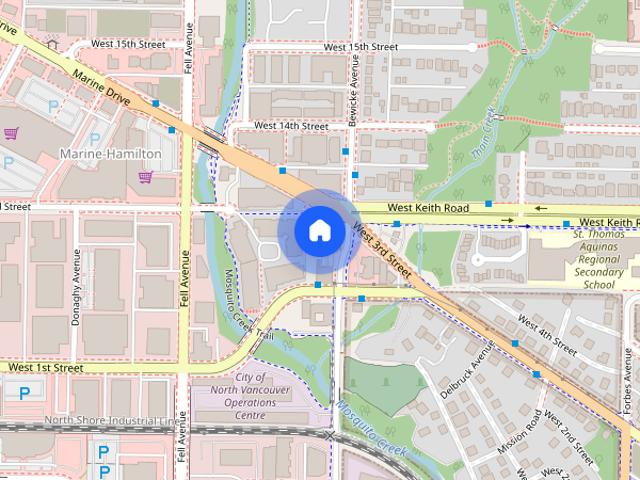 Apartment for rent in Marine-Hamilton, North Vancouver