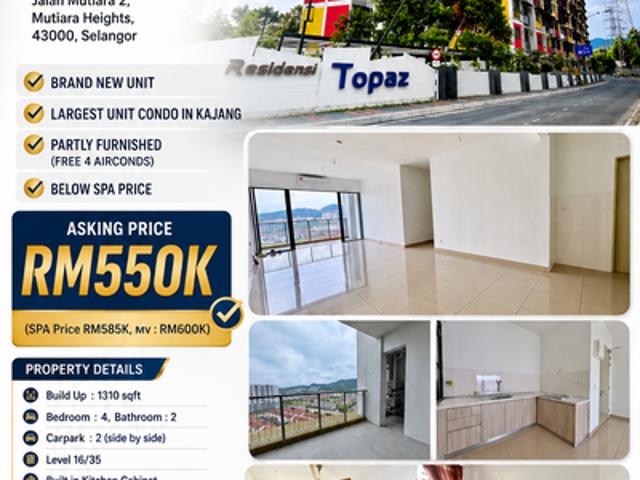 Condominium for sale in Kajang, Langat