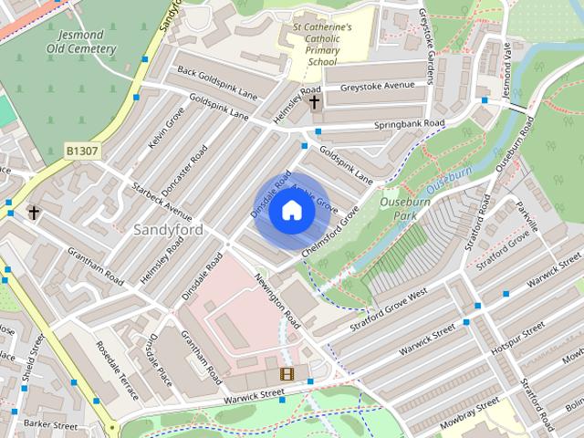 House for rent in Sandyford, Newcastle upon Tyne