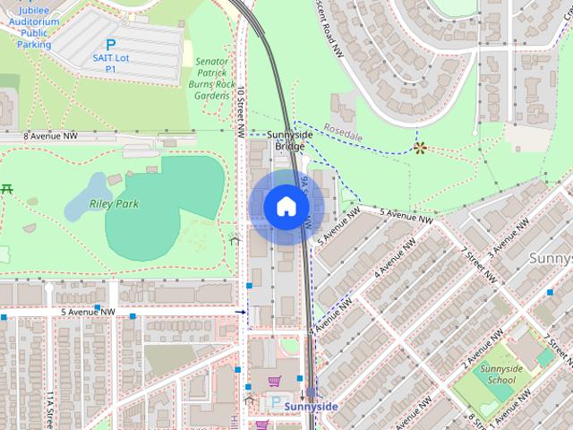 Apartment for rent in Sunnyside, Calgary
