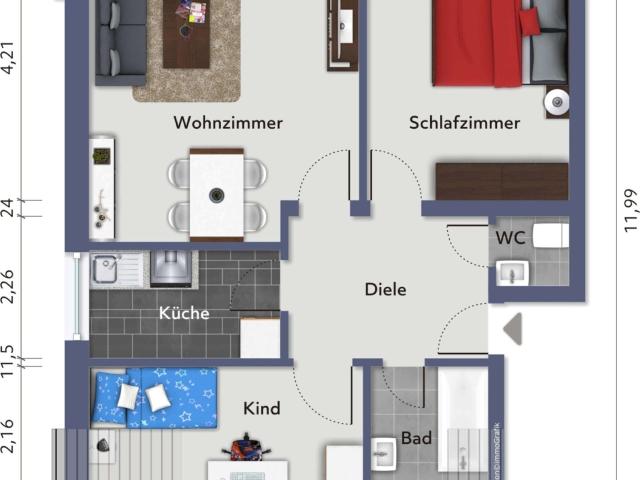 Apartment mieten in Büderich, Meerbusch