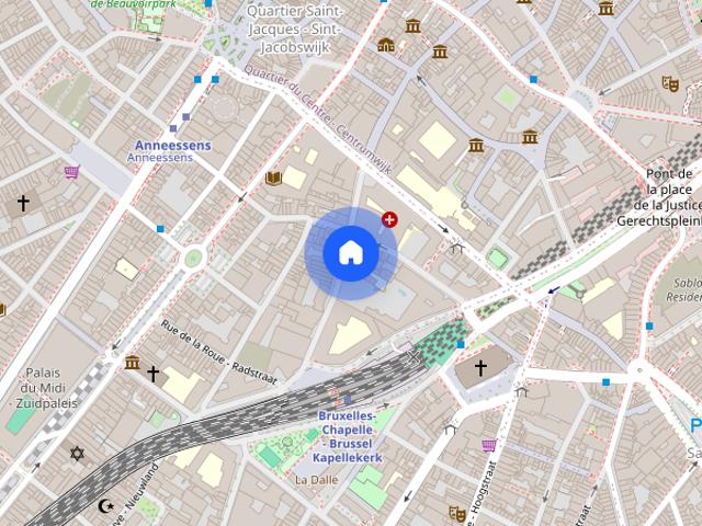 Kamer location à Quartier Midi-Lemonnier - Zuid-Lemonnierwijk, Bruxelles - Brussel