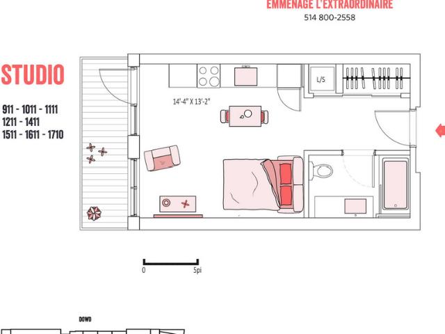 Apartment for rent in St. Leonard's, Quebec