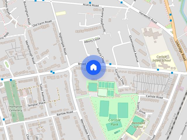 Apartment for rent in Hampton, Greater London