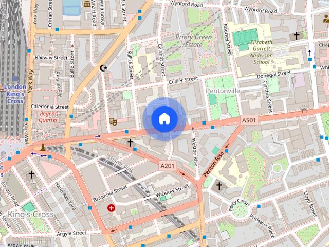 Studio for rent in Barnsbury, Greater London