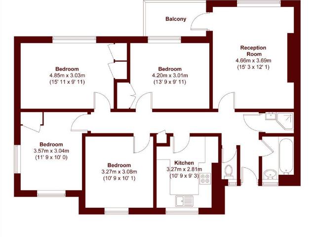 Apartment for rent in Fulham, Greater London