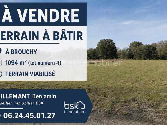 Terrain vente à Péronne, Brouchy