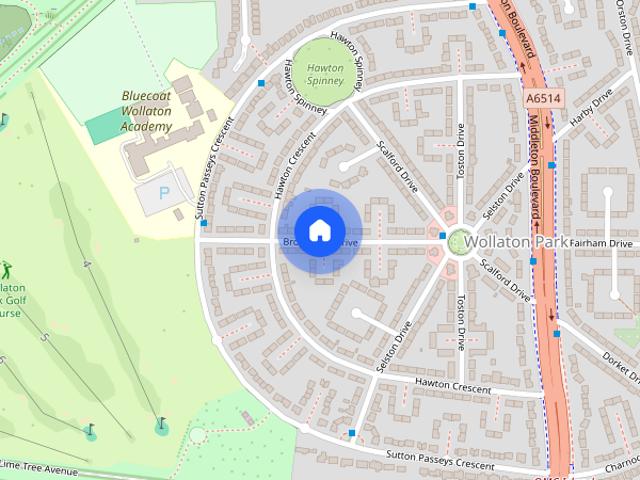 House for rent in Wollaton Park, Haddon