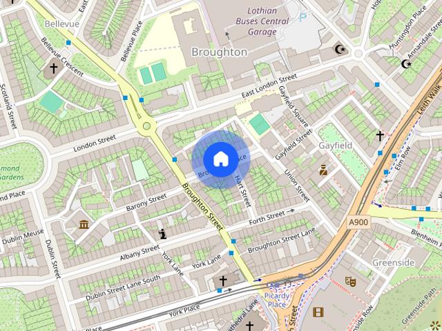 Apartment for rent in Gayfield, Broughton