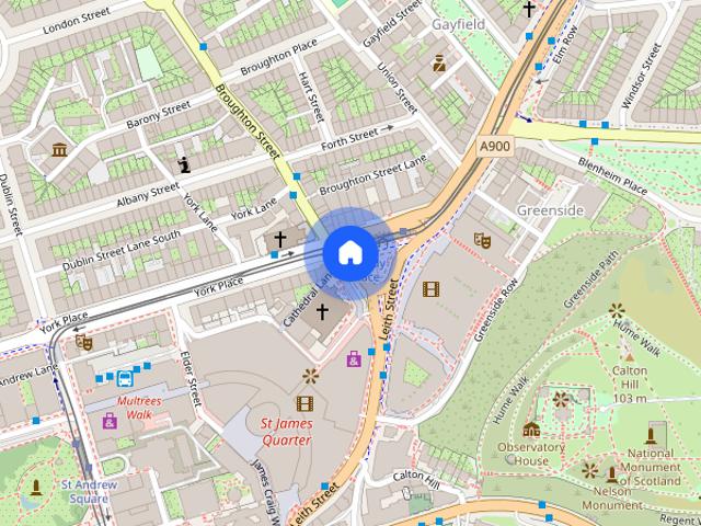 Apartment for rent in Gayfield, Broughton