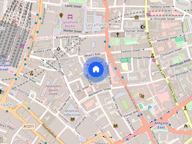Apartment for rent in Spitalfields, Whitechapel
