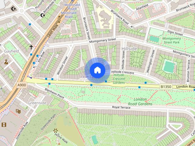 Apartment for rent in Hillside, Leith