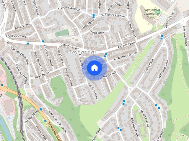 House for rent in Twynyrodyn, Merthyr Tydfil