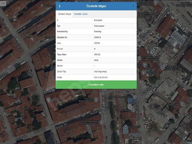 Eskişehir, Odunpazarı içerisinde satılık Arsa