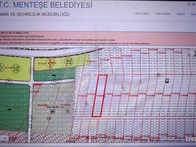 Muğla içerisinde satılık Arsa
