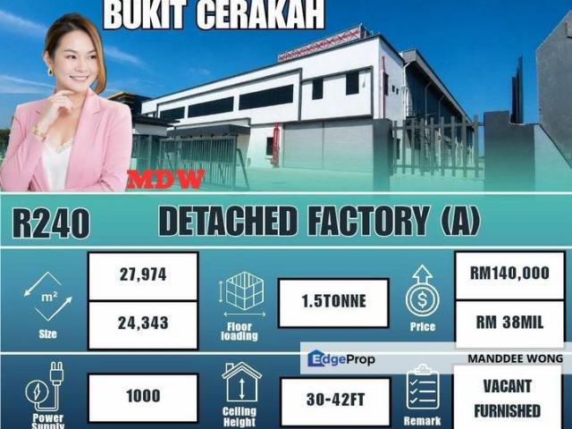 Warehouse for rent in Petaling, Alam Impian