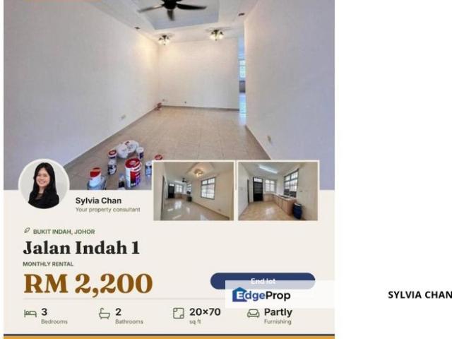 House for rent in Iskandar Puteri, Johor Bahru