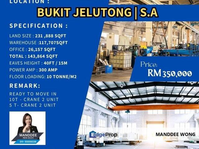 Warehouse for rent in Petaling, Alam Impian