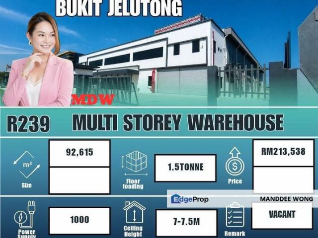 Warehouse for rent in Petaling, Alam Impian