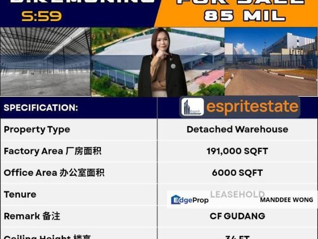 Warehouse for sale in Alam Impian, Selangor