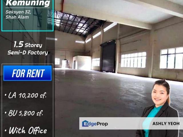 Warehouse for rent in Alam Impian, Selangor