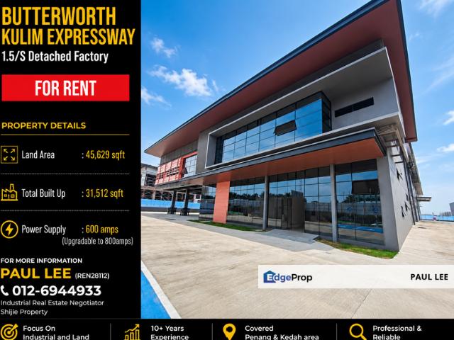 Warehouse for rent in Wellesley, Penang