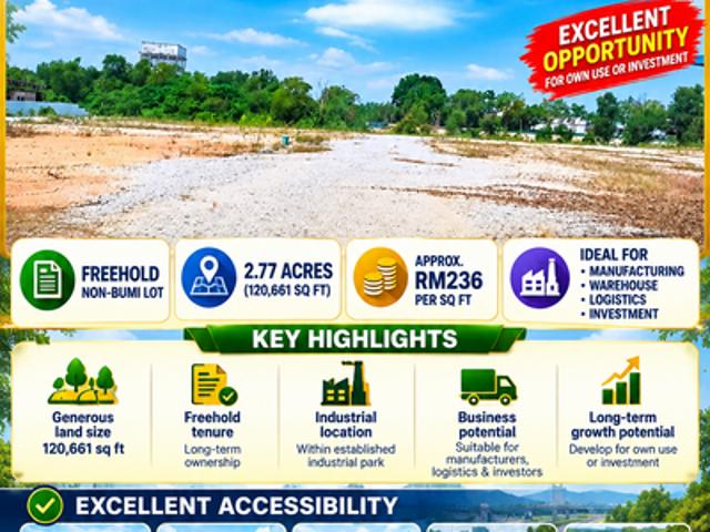 Warehouse for sale in Bukit Beruntung, Hulu Selangor