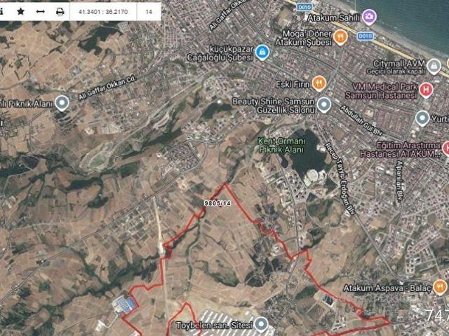 Atakum, Samsun içerisinde satılık Arsa