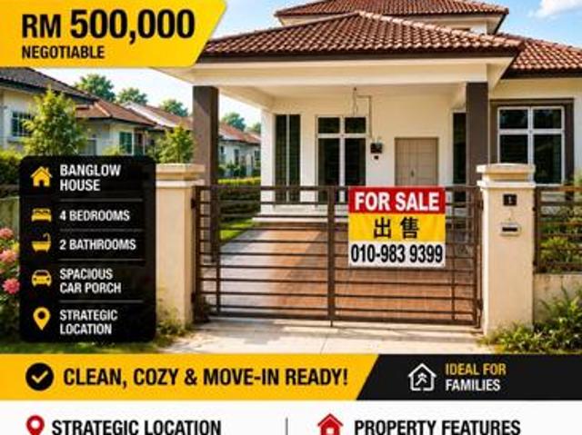 Bungalow for sale in Pilah, Kuala Pilah